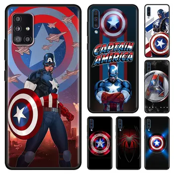 Torbica za telefon Marvel Avengers Kapetan Amerika za Samsung Galaxy A51 A52 A71 A72 5G A91 A41 A42 A32 A22 A21s A12 A11 A03s A02 Poklopac