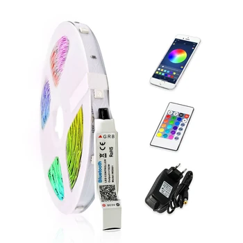 Trake led Svjetla 20 m Bluetooth Kontroler RGB Fleksibilan 5050 Ukras Svjetla Žarulja svjetlo noći Osvijetljena Linija Za Spavaće sobe