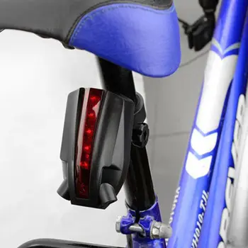 Tračak Bicikl Logo Vodootporan Stražnji Bicikl dugo Svjetlo 2 Laser+5 led Crvenih Svjetiljki 4 Treperi Model Upozorenje o noćnom Sigurnost dodatna Oprema za bicikl