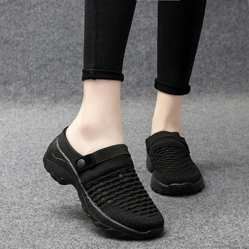 Trendy ženske sandale Godišnja ženska obuća 2021 g. Povećajte ženske sandale na platformu s prozračna mreže Ulične svakodnevne papuče za hodanje