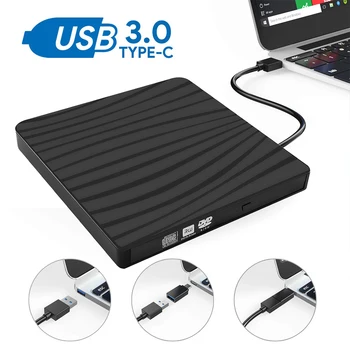 USB 3.0 Tanki Vanjski DVD-RW Pogon za snimanje CD-ova Plamenik bez Pogona čitač Diskova Player Optički Pogoni za prijenosna RAČUNALA Pribor za tablete