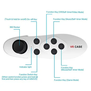 VR Naočale Daljinski Upravljač Mini Mobilni navigacijsku tipku Android Bežični Gamepad Kontroler za VR Naočale Miš Tableta Bluetooth-kompatibilni