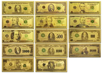 WR 14 Boji Zlatne novčanice SAD 1-1 milijardu dolara na Svjetskim papirni novac Valuta Novčanice Amerike lažni novac novčanica za poklon