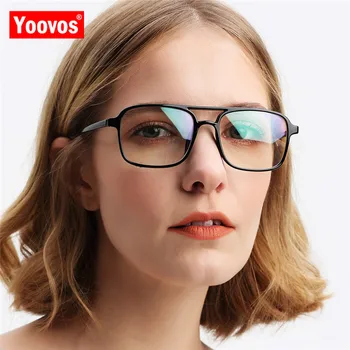 Yoovus Četvrtaste Naočale Za žene Marke Dizajnerske Rimless za naočale Klasični Vintage Naočale Retro Naočale Plavo Svjetlo Gafas De Mujer