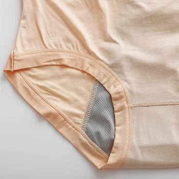 Ženske fiziološke zaštitne hlače, Pamuk, prozračna nepropusne gaćice za djevojke s prosječnom struka Intimno donje rublje Prozračna gaćice